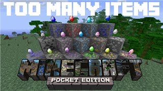 Too Many Items Mod  Minecraft Pocket Edition Script Mod [upl. by Eahsed]