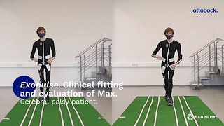 Maxs cerebral palsy related spasticity symptoms before amp after wearing the Exopulse Mollii Suit [upl. by Keraj876]