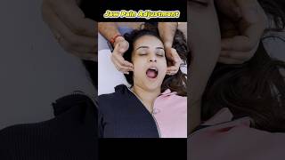 Jaw pain chiropractic alignment by Dr Harish Grover trend feed feedshort [upl. by Amitak]