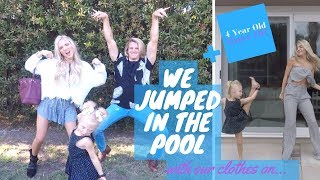 Labrants Soutas family day Beauty Con  Jojo Siwa  4 year old dance off  Pool with clothes on [upl. by Aeneas]