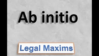 Maxim Ab Initio [upl. by Venable]