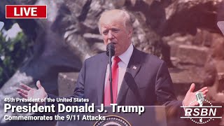 LIVE REPLAY President Donald J Trump Commemorates the 911 Attacks  91124 [upl. by Ycak]