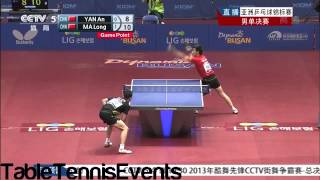 Ma Long Vs Yan An Final Asian Championships 2013 HD [upl. by Neuburger]