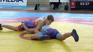 Wrestling  Ringen LM Sachsen 2024 in Plauen Jugend B U14 57 kg Freestyle Weiß  Firozi [upl. by Anaehs856]