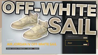 HOW TO MAKE OffWhite Air Jordan 4 quotSailquot IN NBA 2K24 NBA 2K24 Shoe Creator [upl. by Eleph]