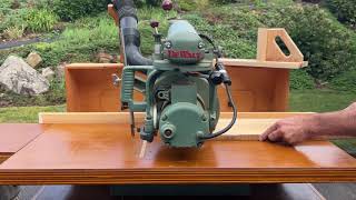 Ripping on a Radial Arm Saw [upl. by Latyrc853]