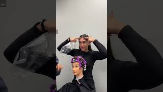 PART 2 perming 101 beautyschool permwrap hair saloneducation cosmetology hair hairtips [upl. by Barty]