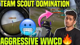 TEAM SCOUT DOMINATION IN SKY 🥵 AGGRESSIVE WWCD ✅ [upl. by Edva]