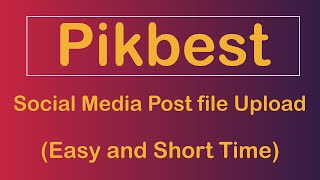 Pikbest social media post upload system [upl. by Vincentia288]