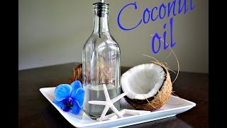 Homemade Coconut Oil Recipe  How to Make Virgin Unrefined Oil [upl. by Hazel576]