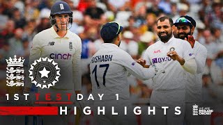 England Bowled Out For 183  England v India  Day 1 Highlights  1st LV Insurance Test 2021 [upl. by Ahsilad779]