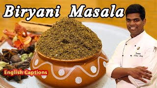 Homemade Biryani Masala Powder in Tamil  Hyderabadi Biryani Masala CDK 206  Chef Deenas Kitchen [upl. by Willman]