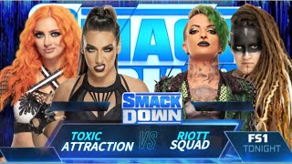 Toxic Attraction vs Riott Squad  Smackdown [upl. by Ryter624]