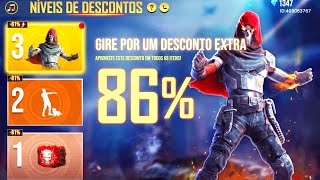 COMPREI TUDO NOVO EVENTO ÉPICO NIVEIS DE DESCONTO CARRASTRO DAS ALMAS GASTEI DIAMANTES FREE FIRE [upl. by Wie565]