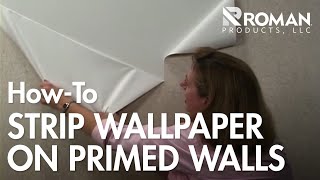 How to Strip Wallpaper  ROMAN Products [upl. by Ecinhoj819]