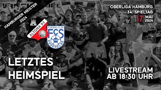 Altona 93  FC Süderelbe  34 Spieltag Oberliga Hamburg  Livestream von der AdolfJägerKampfbahn [upl. by Manson]