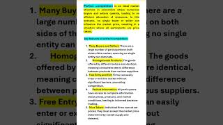 Perfect competition Key features of Perfect Competition  Main Forms of Market Microeconomics [upl. by Ormand]