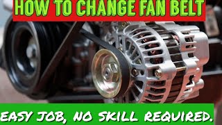 Fan belt change in Mahindra Bolero and Thar [upl. by Aiciruam]