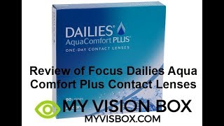 Review of Focus Dailies Aqua Comfort Plus Contact Lenses [upl. by Hcib]