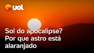 Sol do apocalipse Por que a poluição das queimadas deixa o céu alaranjado no Brasil confira [upl. by Eckmann]