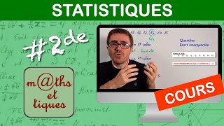 LE COURS  Statistiques  Seconde [upl. by Byrann]