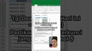 Conditional Formatting Cara Menandai Tanggal Lewat Jatuh Tempo [upl. by Ahsilet]