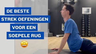 De Beste Strek Oefeningen Rug voor een Soepele Onderrug 👌🤩 [upl. by Binky]