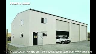 Industrial Shed Construction Cost Of Factory Shed Simple Car Parking Shed N0066 [upl. by Roanne]