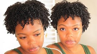 Moisturized Wash N Go On Short Low Porosity Natural Hair  LCOG Method ft Camille Rose Curl Maker [upl. by Loos]