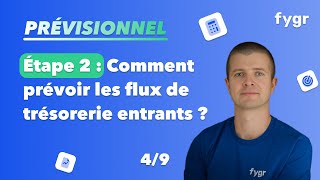 PRÉVISIONNEL  Étape 2  Comment prévoir les flux de trésorerie entrants [upl. by Graf]