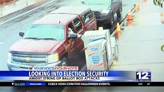 Patrols increase amidst string of ballot box attacks A look into local election security [upl. by Wu]