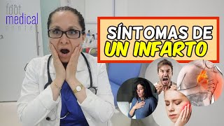 ¡9 SÍNTOMAS DE UN INFARTO 😮 en mujeres que no debes ignorar y cuando acudir a urgencias 📊🔍 [upl. by Pietra]