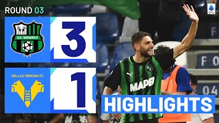 SassuoloVerona 31  Berardi back with a bang Goals amp Highlights  Serie A 202324 [upl. by Asserac]