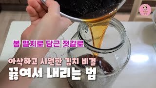 봄 멸치로 담근 멸치젓갈 내리는 법 anchovy sauce [upl. by Lankton231]