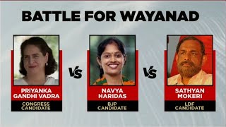 Wayanad ByPoll Priyanka Gandhi Satyan Mokheri Navya Haridas  ThreeWay Contest In Wayanad [upl. by Grae]