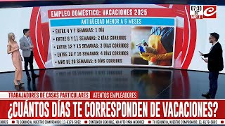 Atención empleada doméstica ¿cuántos días te corresponden de vacaciones [upl. by Werdn633]