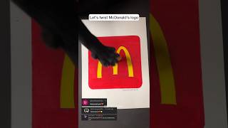 McDonalds LOGO CHANGED🤫 shorts art creative [upl. by Amias]