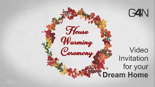 House Warming Ceremony  Video Invitation HD [upl. by Atisor18]