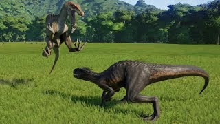 Spinoraptor VS Indoraptor  Jurassic World Evolution [upl. by Eimyaj]