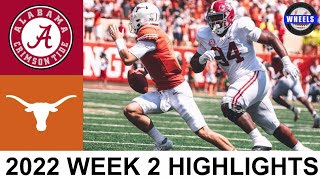 1 Alabama vs Texas Highlights  College Football Week 2  2022 College Football Highlights [upl. by Anneiv353]