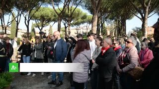 Roma inaugurata la targa alle staffette partigiane [upl. by Aihseuqram833]