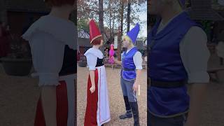 Gnomeo and Juliet ❤️💙🦩 gnomeoandjuilet cosplay makeup cartoon [upl. by Erdman932]