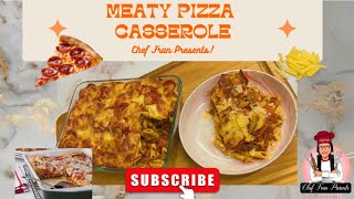 Mouthwatering Pizza Casserole Recipe Meat Lovers Edition [upl. by Kanal]