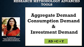 Aggregate Demand Consumption Demand and Investment Demand AD C I Demand consumption [upl. by Enyrhtak562]