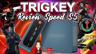 TRIGKEY SPEED S5 MINI PC 8 Core 16 Thread Ryzen 7 5800H Up to 44GHz 16G DDR4  500G NVME SSD [upl. by Ardnassak]