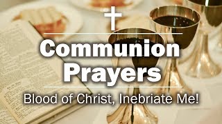 Communion Prayers  Blood of Christ Inebriate Me [upl. by Ecilahc]