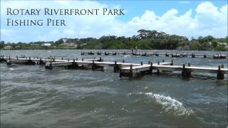 Rotary Riverfront Park Fishing Pier in Titusville Florida [upl. by Bussy]