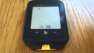 How to change the time and date on a FreeStyle Optium Neo blood glucose reader [upl. by Rezal]