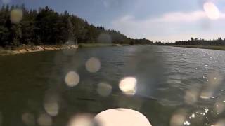 Cessna 185 Skywagon RC on floats inverted at failed takeoff attempt [upl. by Vadnee971]