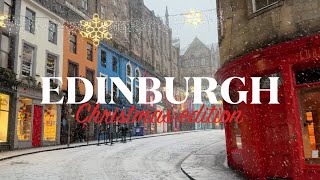 ❄️🎄CHRISTMAS MAGIC in EDINBURGH  A Festive winter getaway TRAVEL VLOG [upl. by Alyakam]